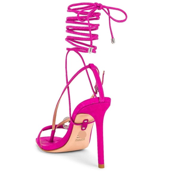 Schutz Vikki Glam Sandal in Very Pink Size 8.5 - Picture 3 of 3